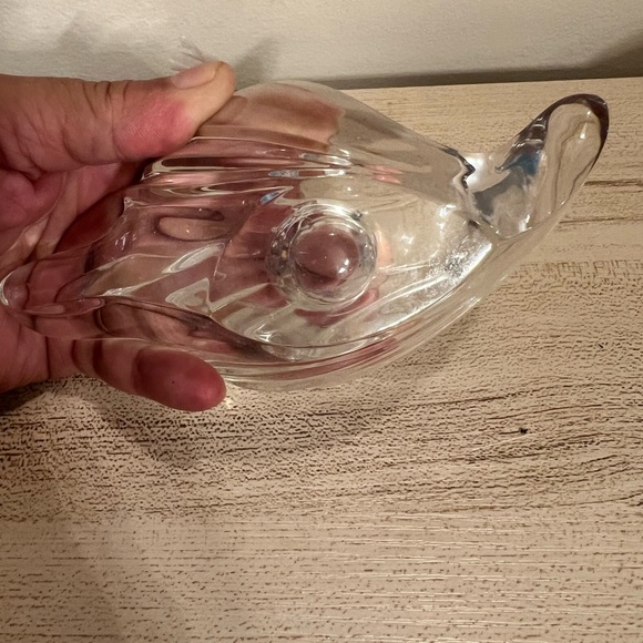 Clear Crystal bird candal holder - Picture 6 of 8